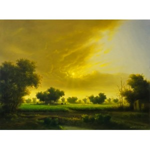 Zulfiqar Ali Zulfi, 30 x 40 Inch, Oil on Canvas, Landscape Painting-AC-ZUZ-100